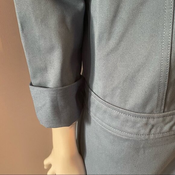 zara • Denim Button Down Long Sleeves Mini Dress - Picture 6 of 10